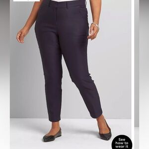 NWT Lane Bryant Navy Blue “4 Season” ankle, mid rise pant